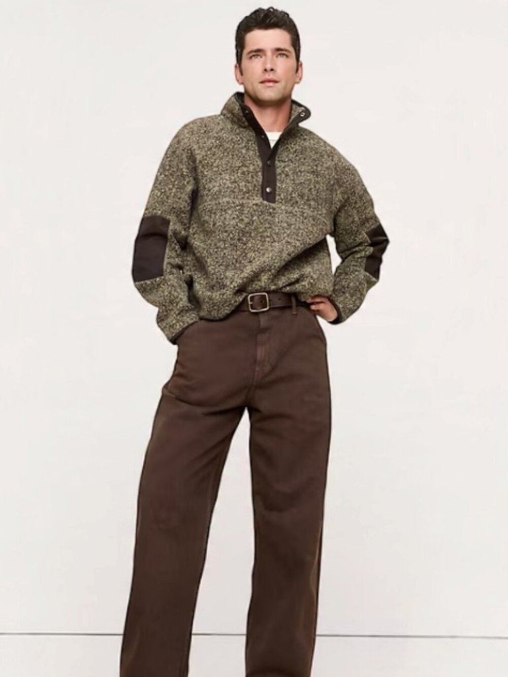 NWT BANANA REPUBLIC BOUCLÉ FLEECE PULLOVER SWEATSHIRT SIZE M